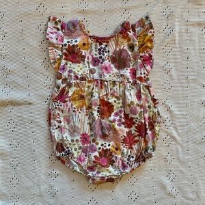 Linen Floral Romper